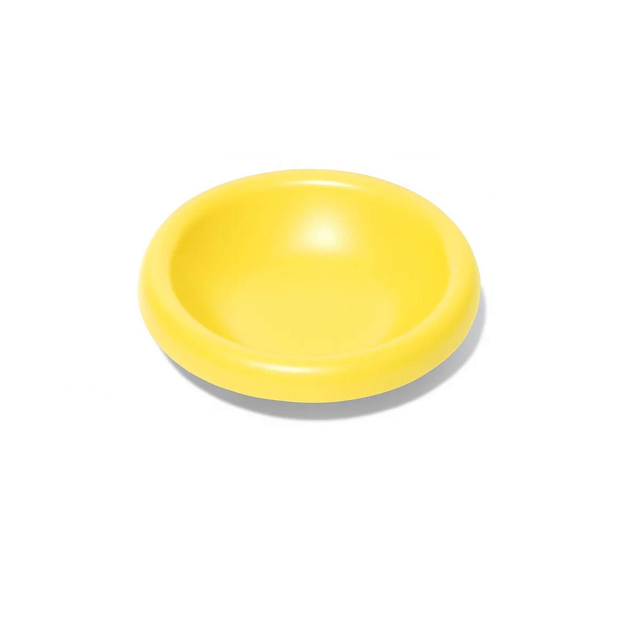Banana Milk Handcrafted Ceramic Pet Bowl Matte Eco Friendly Elevated Feeding Dish 5.51" x 5.51" x 1.57"